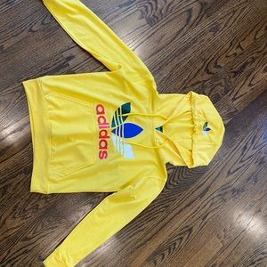 Yellow adidas sweater